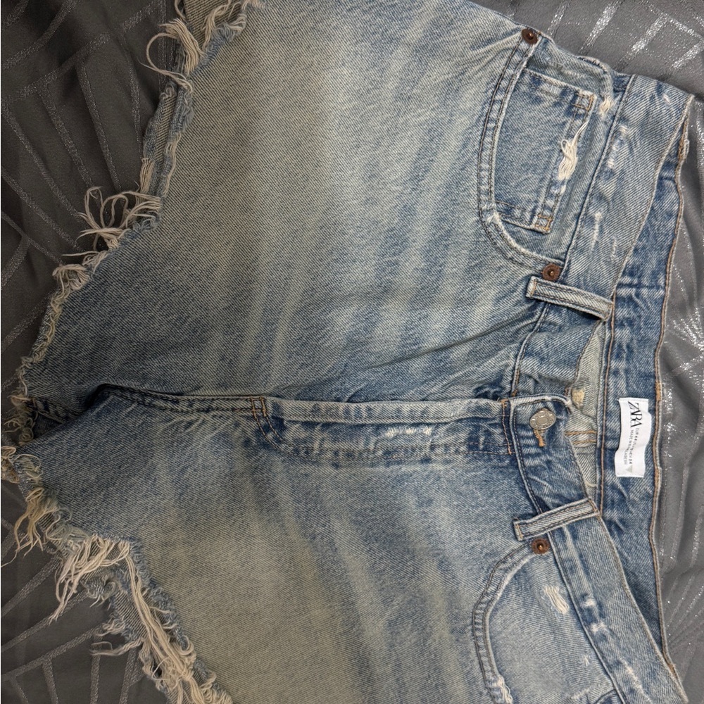 Denim Distressed Shorts